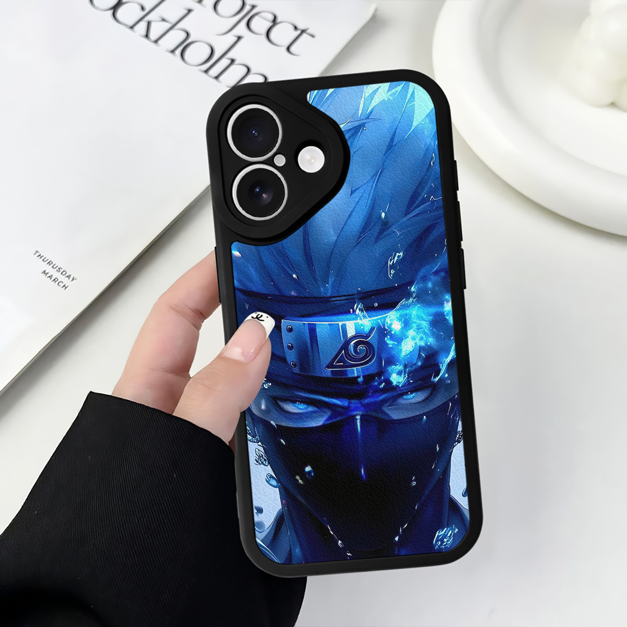 （画像用） NARUTO -ナルト- NARUTO -ナルト- 疾風伝 【iPhone 16シリーズ対応】シリコンスマホケース（レザー調） 材質：シリコン